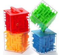 iKeelo 4PCS Coffret de Puzzles Labyrinthe d'argent pour Enfants et Adultes : offrez des Cadeaux en espèces Plus Amusants
