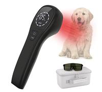 iKeener Appareil Thérapie Animaux/Vétérinaire,Thérapie au Laser Soulager Douleurs Articulaires Musculaires,Portable Thérapie Lumière Rouge,Longueur d'onde 650nm,808nm,pour Chiens,Chats,Chevaux(Noir)