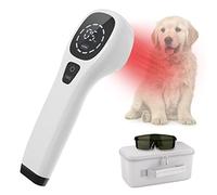iKeener Appareil Thérapie Animaux/Vétérinaire,Thérapie au Laser Soulager Douleurs Articulaires Musculaires,Portable Thérapie Lumière Rouge,Longueur d'onde 650nm,808nm,pour Chiens,Chats,Chevaux(Blanc)
