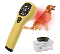 iKeener Appareil Thérapie Animaux/Vétérinaire,Thérapie au Laser Soulager Douleurs Articulaires Musculaires,Portable Thérapie Lumière Rouge,Longueur D'onde 650nm,808nm,pour Chiens,Chats,Chevaux (Or)