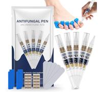 iKeener Kit de traitement contre la mycose des ongles des orteils - Lot de 5 stylos de traitement des champignons des ongles extra forts pour les champignons des pieds, huile d'arbre à thé pour mycose