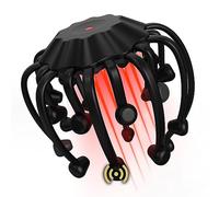 iKeener Masseur Cuir Chevelu,20 Contacts Vibrants,5 Modes Réglables,Masseur Tête Portable Bluetooth TENS pour Soulager Douleur et l'Anxiété, Relaxation Stress,Tension,Sommeil Profond,Repousse Cheveux