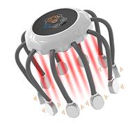 iKeener Masseur Cuir Chevelu Électrique Sans Fil,14 Contacts Vibrants,6 Modes Réglable,Portable Rechargeable pour Soulagement Douleur et l'Anxiété, Stress et Tension Relaxation,Sommeil Profond