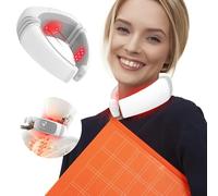 iKeener Masseur de cou laser pour soulager la douleur, appareil de thérapie laser à froid portable, appareil chauffant d'alignement de la colonne cervicale avec spondylose, avec appareils de thérapie