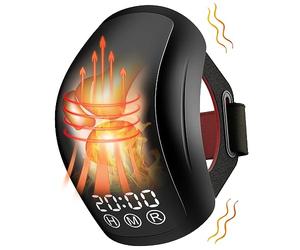 iKeener Masseur de Genoux Arthrose Sans Fil avec Chauffage et Vibrations, FDA Approuvé 210pcs Thérapie Infrarouge Laser pour Gonflement, Tension, Étirement Ligamentaire, Blessure Musculaire