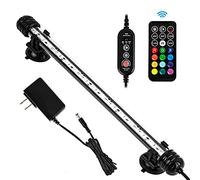 iKefe 28cm Timer Color Changing LED Fish Tank Aquarium Submersible Light with Remote/ Colored Aquarium LED Tank Lights Fixture for Underwater Decorations, Plant Grow, Saltwater Freshwater Fish, KT6011