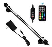 iKefe 38cm Timer Color Fish Tank LED Submersible Aquarium Light with Remote/Small Colored Aquarium LED Tank Lights Fixture for Underwater Decorations, Saltwater Freshwater Glow Light for Aquarium