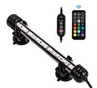 iKefe KT6007 Lampe submersible à LED avec minuteur et changement de couleur pour décoration sous-marine, culture de plantes, poissons d'eau douce et salée 19 cm