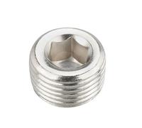IkErna 1 Pièce En Cuivre, Filetage Mâle 1/8", 1/4", 3/8", 1/2", 3/4", Bouchon D'Extrémité À Tête Hexagonale, Raccord de Raccord, Adaptateur/Iron Pllug/1/2"