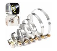 IkErna 10Pcs 8-80Mmoxidation Hose Pipe Clamps,Stainless Steel Hose Clips Fuel Water Pipe Clamps Worm Drive Spclamps/Color/50-70Mm