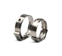 IkErna 10Pcs Pipe Clamp Ss 304 Single Ear Hose Clamps Single 5.3-31Mm/ Color/9.6-11.30Mm