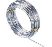 IkErna 1Pc Silver Aluminum Craft Wire 10/20M,Versatile Bendable Metal Craft Wire For Making Dolls Skeleton Diy Jewelry Crafts 1/1.5/2Mm/B 1.5Mm 10M