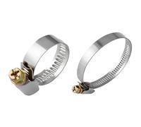 IkErna 50Pcs Stainless Steel Hose Clips Water Pipe,Air Car Fuel Hose Fix Pipe Clamps Worm Drive Throat Hoop Clamp Parts/Color/10-16Mm (50Pcs)