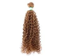IkErna Extensions de Cheveux Afro Crépus Bouclés, Couleur, 20 À 76 Cm, 100 G, Tissage Synthétique Résistant À La Chaleur, Pour Femmes/#27/24 Inches 1 Bundle