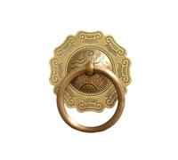 IkErna Heurtoir En Cuivre de Style Chinois, Artisanat Vintage, Poignée de Porte Antique, Décoration Murale de Jardin Et de Maison, 1 Poignée/4