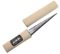 Ikeuti Couteau Japonais Artisanal Katana Ice Carving Bois Cuisine - Forgé Main au Japon (Martelée 120mm)