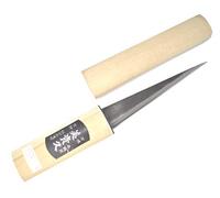 Ikeuti Couteau Japonais Artisanal Katana Ice Carving Bois Cuisine - Forgé Main au Japon (Noire) (2 couleurs de lames)