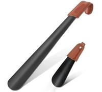 IKFGTJRE Chausse Pied Chausse-pied en métal de 16.5 pouces, cuillères à chaussures acier inoxydable Long manche avec Mini lève-chaussures, chausse-pied 7. for voyager