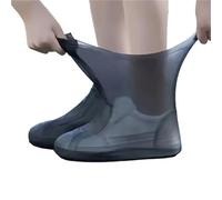 IKFGTJRE Couvre Chaussure Impermeable 1 Pair Rubber Rain Boot Overshoes For Outdoor Use Silicone Waterproof Shoe Covers Reusable Non-Slip Pour les jours de pluie(Black,Applicable 34-40)