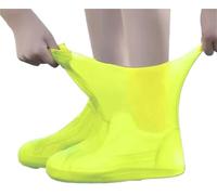 IKFGTJRE Couvre Chaussure Impermeable 2/20pcs Latex WaterProof Shoe Covers Unisex Shoes Protectors Reusable Non-Slip Rain Boot Overshoes Pour les jours de pluie(Yellow,2pairs)
