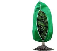 IKFGTJRE Housse Hivernage Plante Housse d'hiver for Plantes avec Cordon de Serrage et Fermeture éclair, Multi-Tailles, Sac Protection Contre Le Froid Gel for Arbres arbustes(Green,60X80cm)