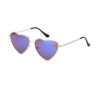 IKFGTJRE Lunette de Soleil Lunettes De soleil Vintage en forme De cœur for femmes, verres De soleil dégradés De couleur bonbon, lunettes d'extérieur, De fête Oculos De Sol(C07)