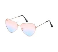 IKFGTJRE Lunette de Soleil Lunettes De soleil Vintage en forme De cœur for femmes, verres De soleil dégradés De couleur bonbon, lunettes d'extérieur, De fête Oculos De Sol(C04)