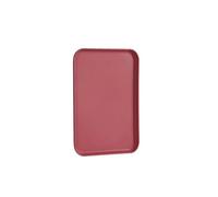 IKFGTJRE Plateau de Cuisine en Plastique Plateau en plastique for palette, moule à pain, vert, rectangulaire, rangement, fournitures de cuisine, plateau service hôtelier, dessert(Red,38x26CM)