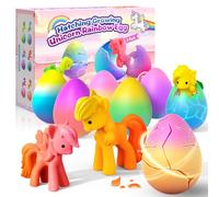 iKidiki Licorne Jouet Fille 3 4 5 6 7 Ans, Cadeau Filles 3 4 5 6 Ans Jouet Enfant 3 4 5 Ans Noël Pâques Cadeau D'anniversaire 3-6 Ans Œufs Arc-en-Ciel à Éclore Avec Licornes Pour Enfants