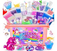 iKidiki Licorne Slime Enfant, Jouet Fille 6 7 8 9 10 11 12 Ans Slime Fluffy Licorne Cadeau Fille 6 7 8 9 10 11 12 Ans Jouet Enfant 6 7 8 9 10 11 12 Ans Slime Kit Activite Manuelle Fille 6-12 Ans