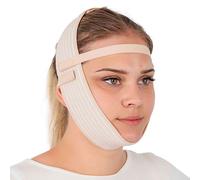 ikido Bande de sangle de menton de vêtement de compression faciale post-chirurgicale, bande d'enveloppement de visage double menton, exercice de mâchoire, visage plus mince, resserrement des bajoues,