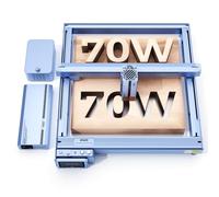 IKIER K1 Pro Max 70W Graveur Laser, Machine de découpe Laser fermée avec Air Assist, Gravure de CV, axe Z intelligent, Laser Graveur sur Bois, Acrylique, Métal, Cuir