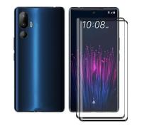 Ikiiqii 2 Pack Verre trempé écran Film pour HTC U24 Pro (6.80") Protection écran Film de Résistance aux Rayures,Anti-Casse,Anti-Chute téléphone Film trempé