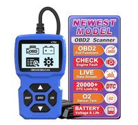 iKiKin OBD2 Scanner Car Diagnostic Tool | Lire/Effacer Les Codes de défaut, vérifier la réinitialisation de la lumière du Moteur Compatible avec la Plupart des Voitures Depuis 1996 (Bleu)