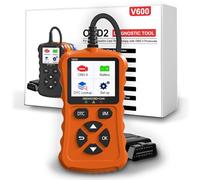 iKiKin OBD2 Scanner Lecteur de Code Auto Outil de Diagnostic Automatique Lecteur de Code d'Erreur pour Tous Les Véhicules OBD II/EOBD, Outil de Diagnostic avec Lecture de Mémoire de Panne（Orange）