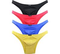 iKingsky Micro Slip Homme Taille Basse en Coupe Bikini sous-vêtements élasthanne pour Homme