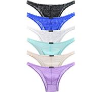 iKingsky Micro Slip Homme Taille Basse en Coupe Bikini sous-vêtements en Maillet pour Homme