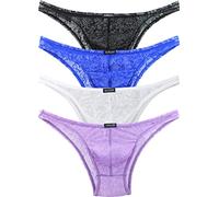 iKingsky Micro Slip Homme Taille Basse en Coupe Bikini sous-vêtements en Maillet pour Homme