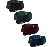 iKingsky String en Cuir épais pour Homme Brasil Back sous-vêtements Respirants (L, Pack de 4)