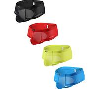 iKingsky String Respirants en Cuir épais pour Homme Brasil Back sous-vêtements (M, Pack de 4)