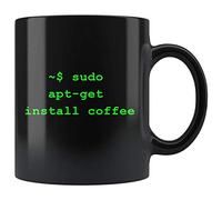 IKJHG Linux Tasse à café - Ubuntu & Debian, Coder's Sudo Apt Get Install, 325 ml