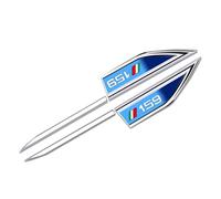 ikleu 2 pcs Auto Emblème Logo, pour Alpha Romeo 159 côté Emblèmes Sticker Style décorer décalcomanies Décoration Accessoires,B/Blue