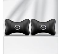 ikleu 2PCS Coussin Appuie Tete Voiture, pour Mazda CX-6 Coussin de Soutien Repos Cou Confortable Réglable Accessoires intérieur,A/Black