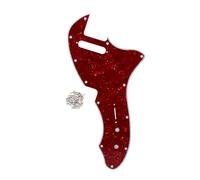 IKN 12 trous de vis TL Thinline Pickguard Re-Issue Style plaque à gratter s'adapte à l'original TL TE Thinline 69 RI USA, 4 plis Red Tortoise
