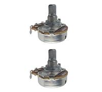 IKN 2 pièces pleine taille B250K potentiomètre conique linéaire Pots de contrôle du Volume de tonalité de guitare avec baïonnette L15mm arbre fendu moleté court