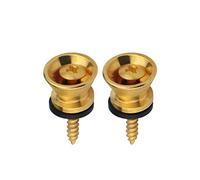 IKN 2 pièces sangle de bouton de guitare en métal verrouille les broches d'extrémité pour accessoires de guitare électrique classique acoustique, or