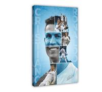 IKNBQIZH Poster de joueur de football Cristiano Ronaldo (9) - Décoration murale pour salon, chambre à coucher - 20 x 30 cm