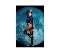 IKNBQIZH Poster sur toile Dua Lipa Future Nostalgia - Édition au clair de lune - Décoration pour chambre à coucher, bureau, cadeau - 50 x 75 cm