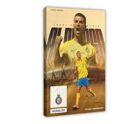 IKNBQIZH Poster sur toile représentant le joueur de football Cristiano Ronaldo (12) - Décoration pour chambre à coucher, bureau, chambre - Cadeau - 40 x 60 cm