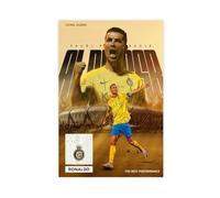 IKNBQIZH Poster sur toile représentant le joueur de football Cristiano Ronaldo (12) - Décoration pour chambre à coucher, bureau, chambre - Cadeau - 40 x 60 cm